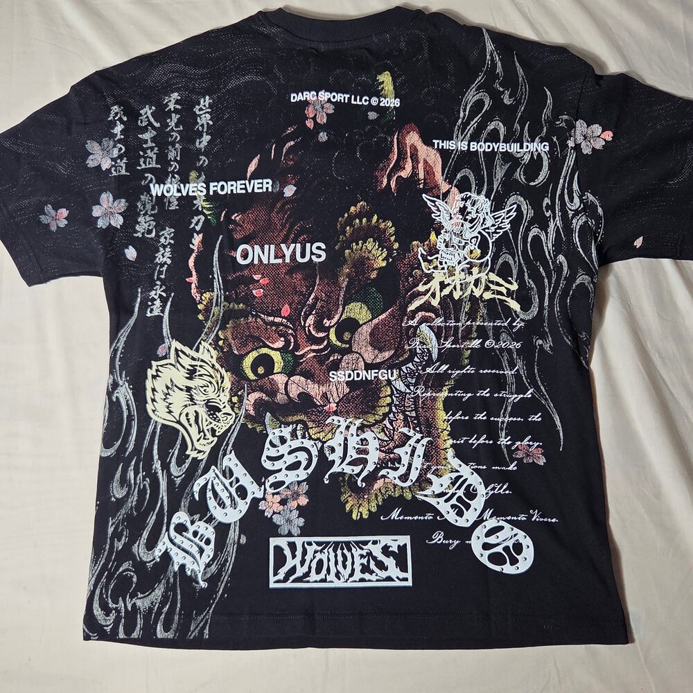 Darc Sport Wolves Bushido Ch. 2 Shirt Size M Limited 373/1000 NWT